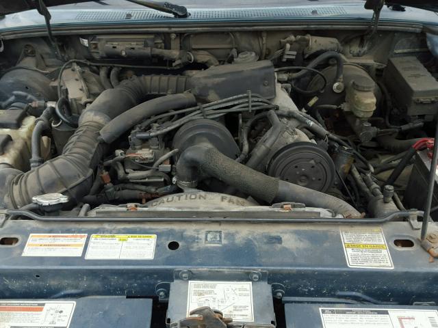 1FTCR10AXVUA10665 - 1997 FORD RANGER GREEN photo 7