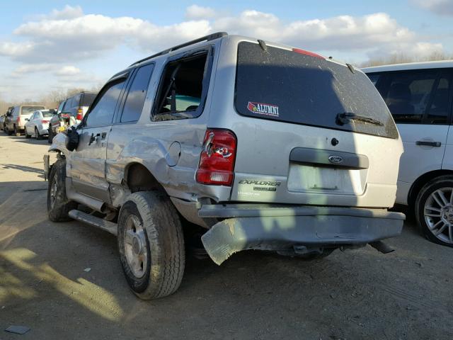 1FMZU70E32UD70267 - 2002 FORD EXPLORER S SILVER photo 3