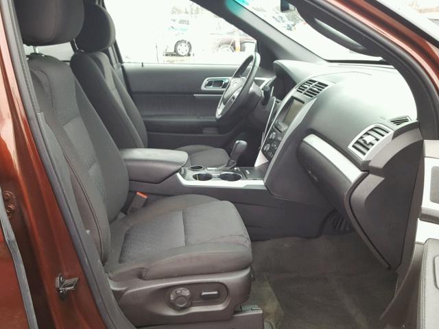 1FM5K7D8XFGA71405 - 2015 FORD EXPLORER X BURGUNDY photo 5