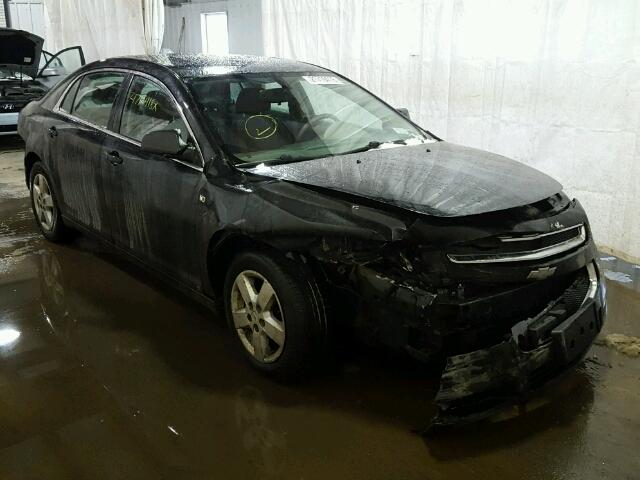 1G1ZG57B88F285085 - 2008 CHEVROLET MALIBU LS შავი ფოტო 1