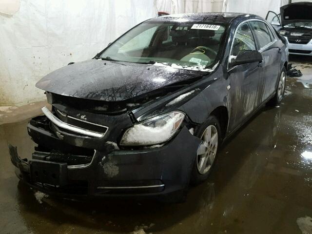 1G1ZG57B88F285085 - 2008 CHEVROLET MALIBU LS შავი ფოტო 2