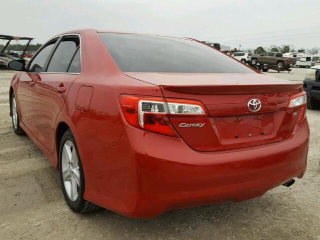 4T1BF1FK3EU732060 - 2014 TOYOTA CAMRY L RED photo 3