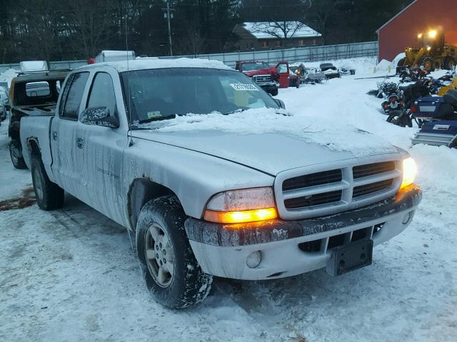 1B7HL38X62S604527 - 2002 DODGE DAKOTA QUA SILVER photo 1