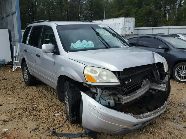 2HKYF18624H576620 - 2004 HONDA PILOT EXL SILVER photo 1