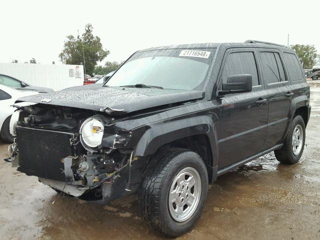 1J8FF28W68D798692 - 2008 JEEP PATRIOT SP BLACK photo 2