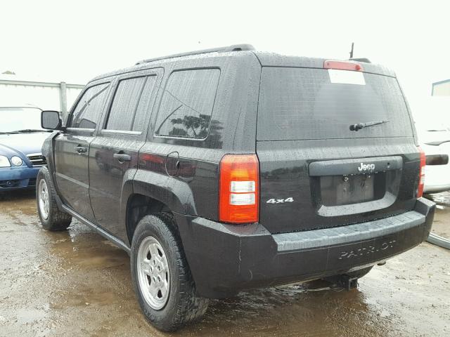 1J8FF28W68D798692 - 2008 JEEP PATRIOT SP BLACK photo 3