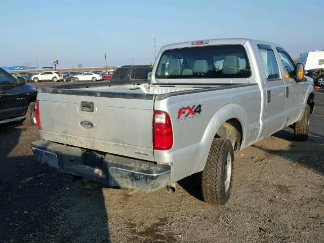 1FT7W2B62DEA30796 - 2013 FORD F250 SUPER SILVER photo 4