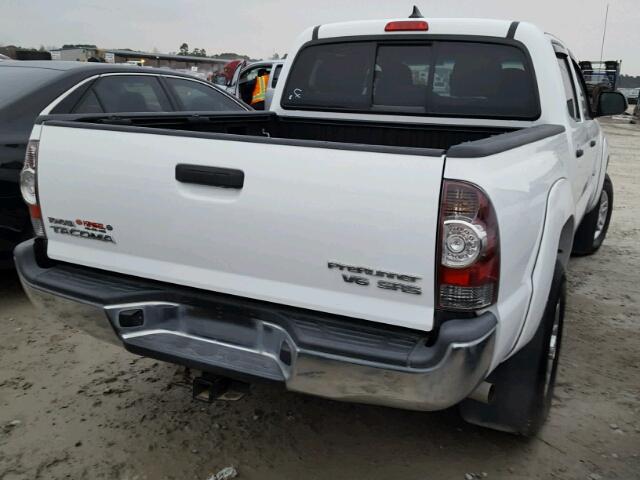 5TFJU4GN1CX026734 - 2012 TOYOTA TACOMA DOU WHITE photo 4