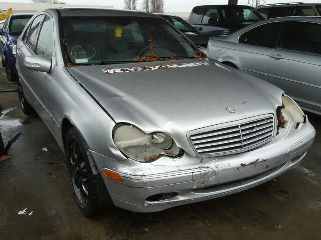 WDBRF61J14A610987 - 2004 MERCEDES-BENZ C 240 SILVER photo 1