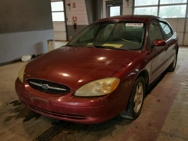 1FAFP55U81G282711 - 2001 FORD TAURUS SES MAROON photo 2