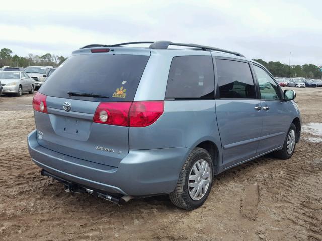 5TDZA23C26S561554 - 2006 TOYOTA SIENNA CE BLUE photo 4