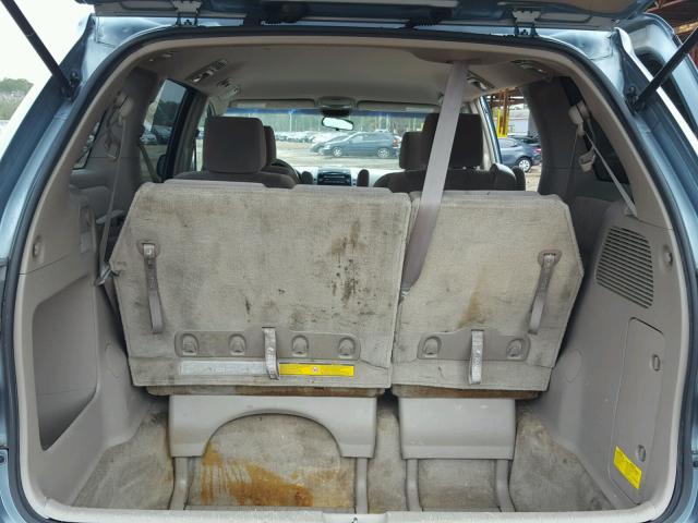 5TDZA23C26S561554 - 2006 TOYOTA SIENNA CE BLUE photo 9