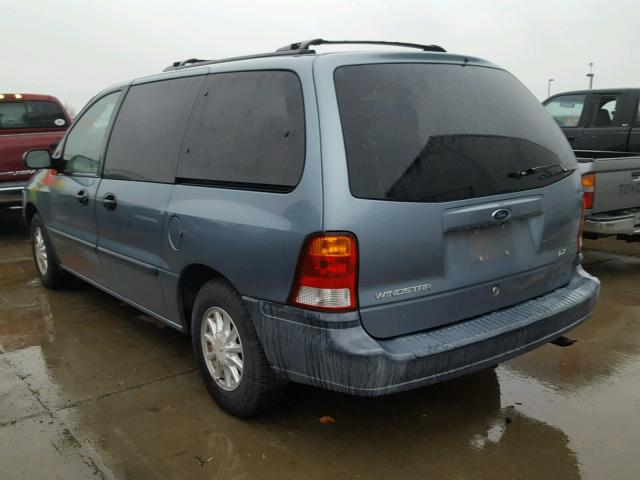 2FMZA5149YBB48804 - 2000 FORD WINDSTAR L BLUE photo 3