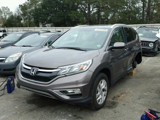 2HKRM3H78GH530003 - 2016 HONDA CR-V EXL BROWN photo 2