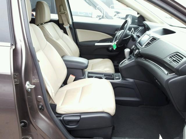 2HKRM3H78GH530003 - 2016 HONDA CR-V EXL BROWN photo 5