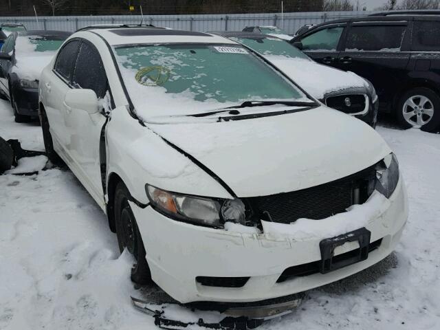 2HGFA1E09AH025970 - 2010 HONDA CIVIC EXL WHITE photo 1