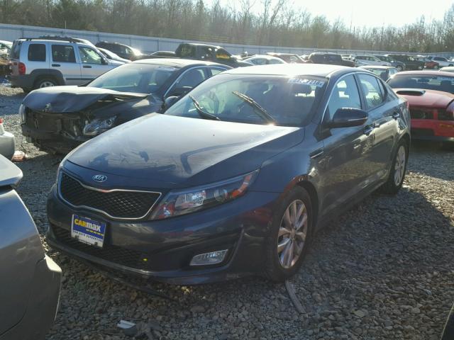 5XXGM4A72FG476523 - 2015 KIA OPTIMA LX BLUE photo 2