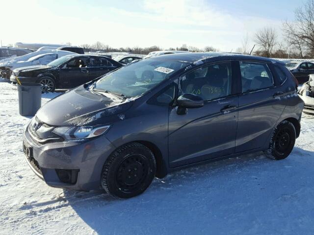 3HGGK5H87FM103083 - 2015 HONDA FIT EX GRAY photo 2