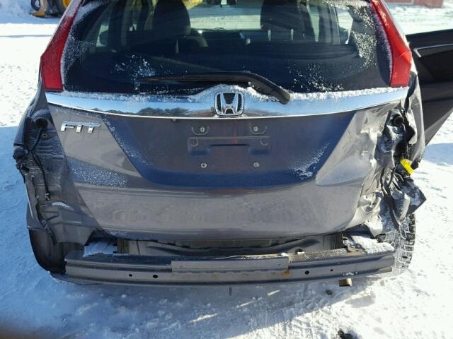 3HGGK5H87FM103083 - 2015 HONDA FIT EX GRAY photo 9