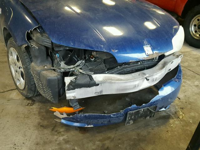 1G8AN12F75Z118444 - 2005 SATURN ION LEVEL BLUE photo 9