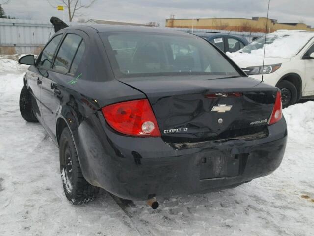 1G1AD5F54A7154138 - 2010 CHEVROLET COBALT 1LT BLACK photo 3