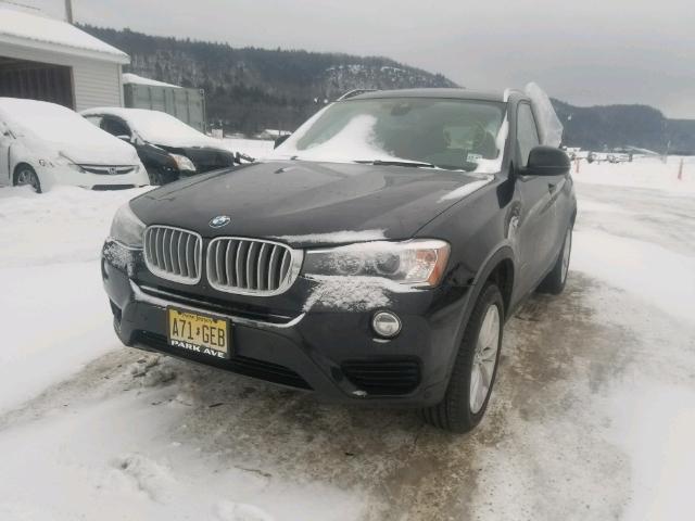 5UXWX9C51G0D78700 - 2016 BMW X3 XDRIVE2 შავი ფოტო 2