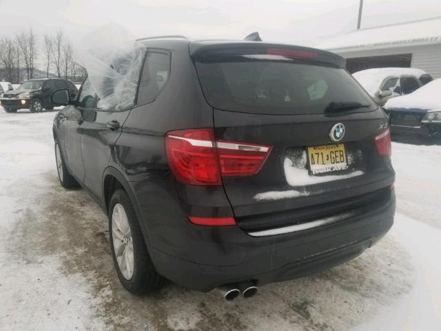 5UXWX9C51G0D78700 - 2016 BMW X3 XDRIVE2 BLACK photo 3