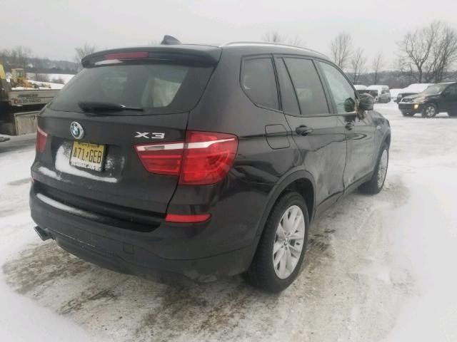 5UXWX9C51G0D78700 - 2016 BMW X3 XDRIVE2 შავი ფოტო 4