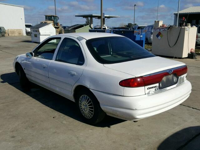 1FAFP6634XK160638 - 1999 FORD CONTOUR SE WHITE photo 3