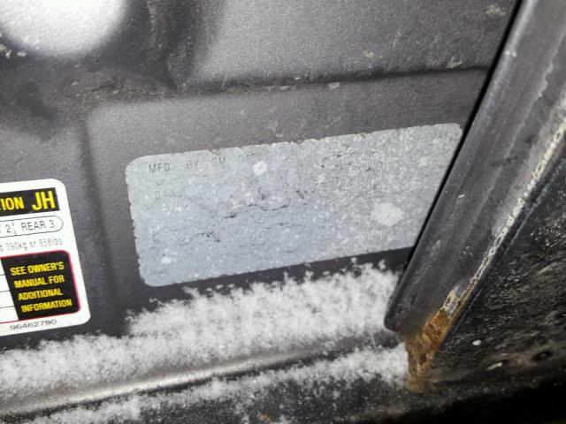 KL1TD66606B542025 - 2006 CHEVROLET AVEO BASE GRAY photo 10