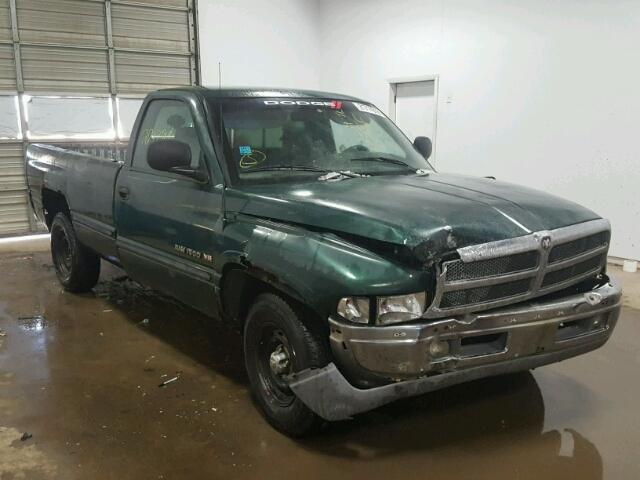 1B7HC16Y0WS739914 - 1998 DODGE RAM 1500 GREEN photo 1