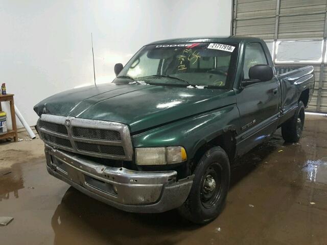 1B7HC16Y0WS739914 - 1998 DODGE RAM 1500 GREEN photo 2