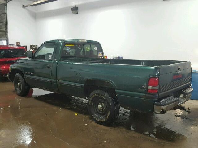 1B7HC16Y0WS739914 - 1998 DODGE RAM 1500 GREEN photo 3