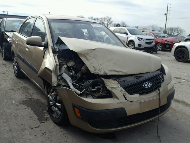 KNADE123486370485 - 2008 KIA RIO BASE GOLD photo 1