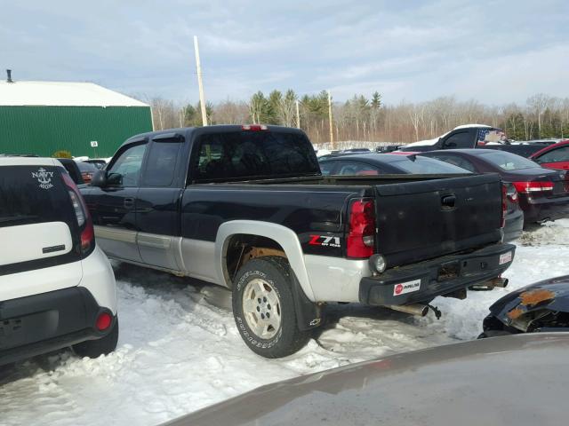 1GCEK19B15Z183888 - 2005 CHEVROLET SILVERADO BLACK photo 3