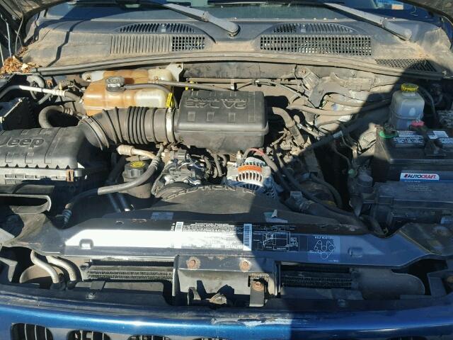 1J4GL48K73W539990 - 2003 JEEP LIBERTY SP BLUE photo 7