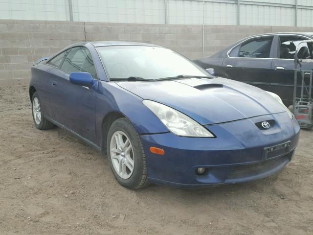 JTDDR32T920118177 - 2002 TOYOTA CELICA GT BLUE photo 1