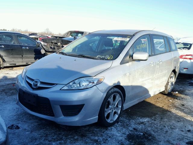 JM1CR293280306494 - 2008 MAZDA 5 SILVER photo 2