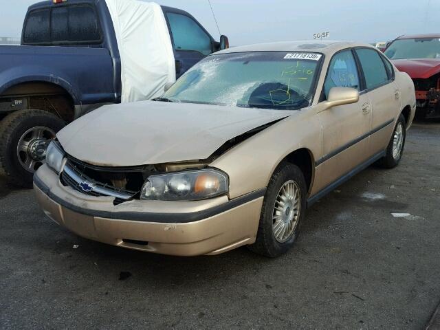 2G1WF52K2Y9178698 - 2000 CHEVROLET IMPALA GOLD photo 2