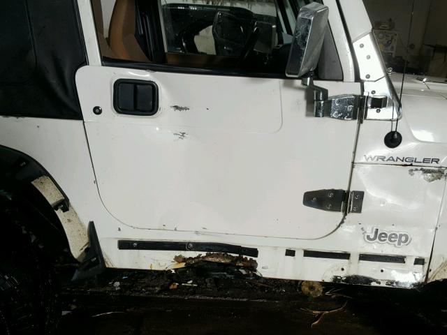 1J4FY29P6WP741391 - 1998 JEEP WRANGLER / WHITE photo 9