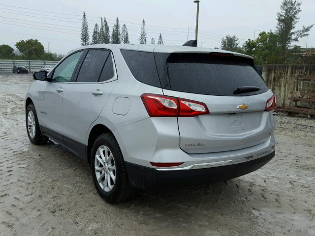 2GNAXJEVXJ6190173 - 2018 CHEVROLET EQUINOX LT SILVER photo 3