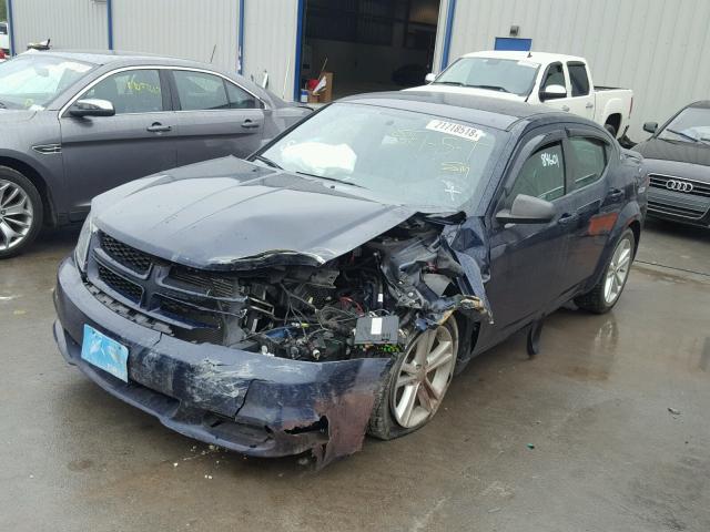 1C3CDZAB9EN201531 - 2014 DODGE AVENGER SE BLUE photo 2