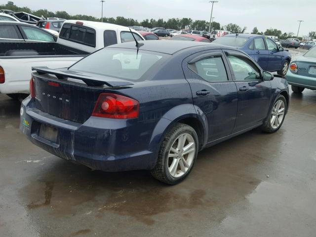 1C3CDZAB9EN201531 - 2014 DODGE AVENGER SE BLUE photo 4