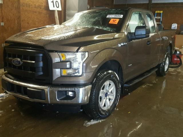 1FTFX1EG1GFD15799 - 2016 FORD F150 SUPER BROWN photo 2