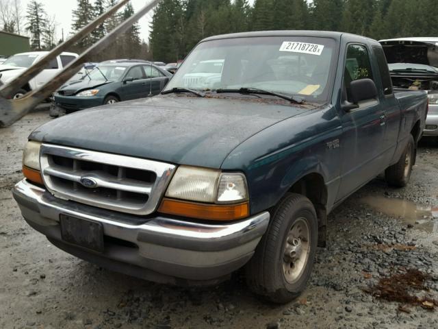 1FTYR14U7WPA85608 - 1998 FORD RANGER SUP GREEN photo 2