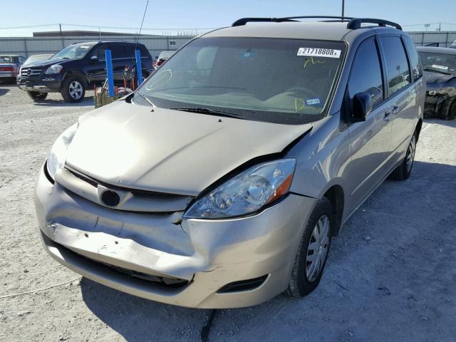 5TDZK23C28S166323 - 2008 TOYOTA SIENNA CE TAN photo 2