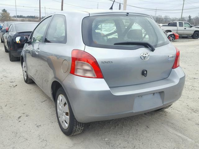 JTDJT923275095925 - 2007 TOYOTA YARIS SILVER photo 3