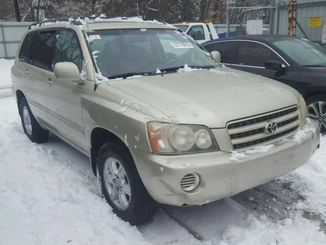 JTEGF21A830114330 - 2003 TOYOTA HIGHLANDER GOLD photo 1