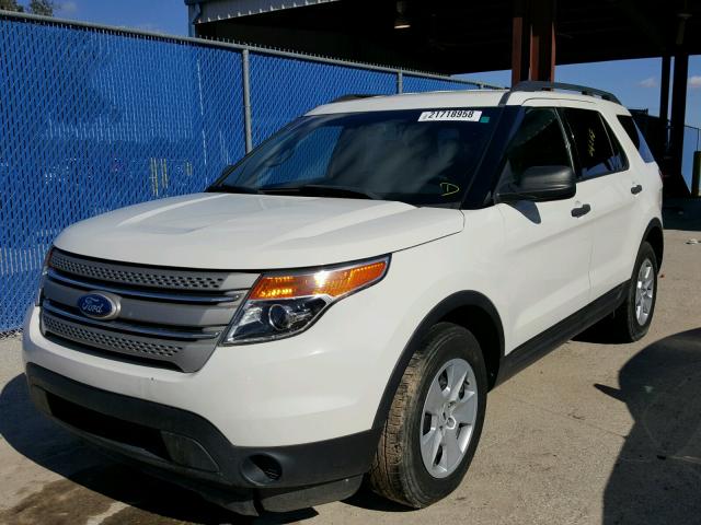 1FMHK7B81BGA42188 - 2011 FORD EXPLORER WHITE photo 2