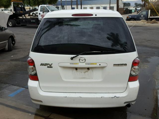 JM3LW28A240517365 - 2004 MAZDA MPV WAGON WHITE photo 9